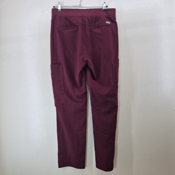 FIGS‎ Axim Cargo Scrub Pants Men's Medium Burgundy / Maroon - Picture 4 of 14